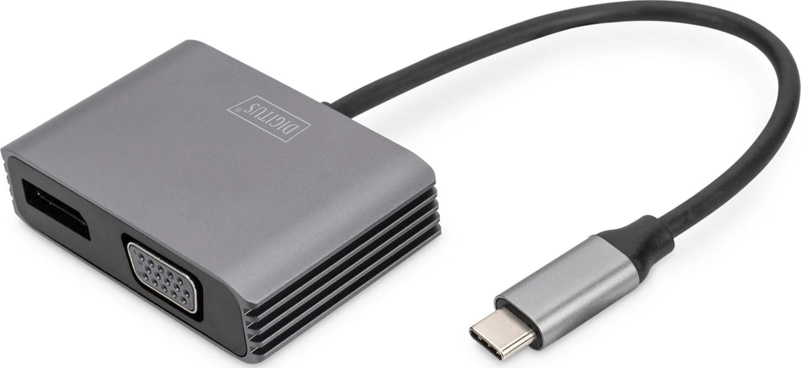 Digitus Μετατροπέας USB-C male σε DisplayPort / VGA female 1τμχ DA-70827 Digitus Μετατροπέας USB-C male σε DisplayPort / VGA female 1τμχ DA-70827 - Image 1