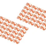 Digitus Digitus Κλιπ Χρώματος Καλώδια Patch 100 Τεμ Πορτοκαλί