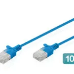 Digitus Direct Attach Copper Cat.6 (Gigabit) Καλώδιο Δικτύου Ethernet 2m Μπλε 10τμχ DK-1618-020S-B-10
