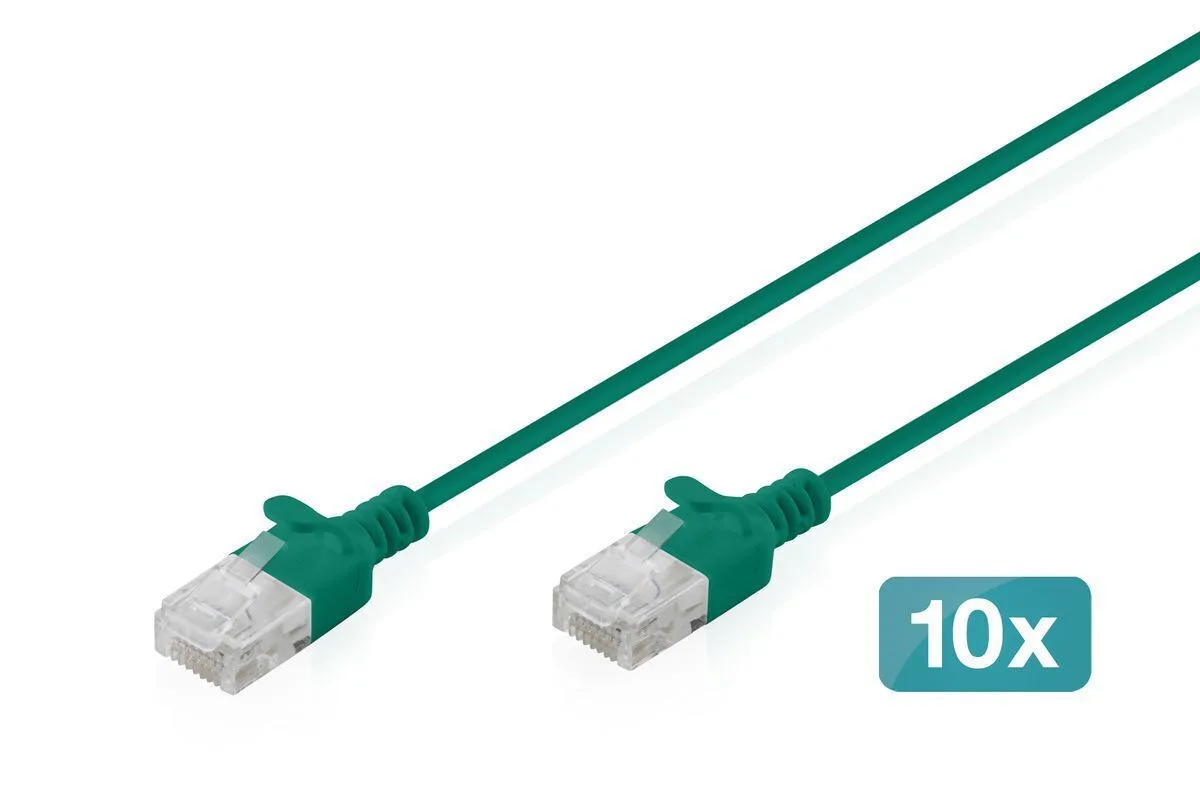 Digitus Direct Attach Copper Cat.6 (Gigabit) Καλώδιο Δικτύου Ethernet 2m Πράσινο 10τμχ DK-1618-020S-G-10 Digitus Direct Attach Copper Cat.6 (Gigabit) Καλώδιο Δικτύου Ethernet 2m Πράσινο 10τμχ DK-1618-020S-G-10 - Image 1