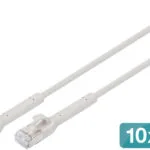 Digitus Direct Attach Copper Cat.6a (Gigabit) Καλώδιο Δικτύου Ethernet 0.5m Γκρι 10τμχ