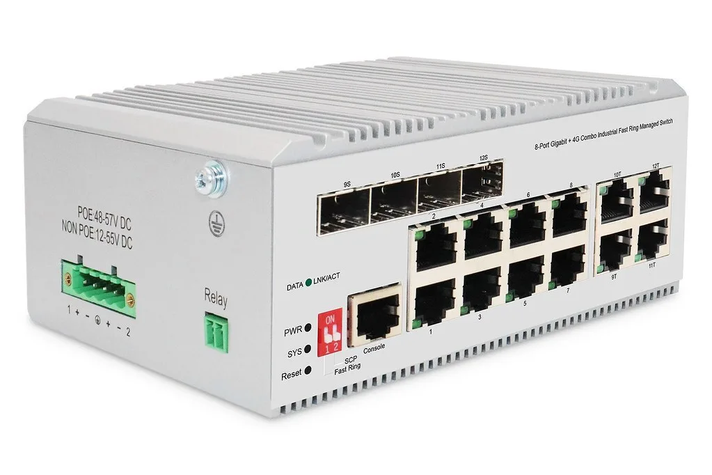 Digitus DN-651145 Managed L2 Switch με 12 Θύρες Gigabit (1Gbps) Ethernet και 4 SFP Θύρες Digitus DN-651145 Managed L2 Switch με 12 Θύρες Gigabit (1Gbps) Ethernet και 4 SFP Θύρες - Image 1