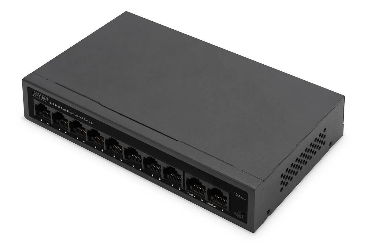 Digitus DN-95354 Unmanaged L2 PoE+ Switch με 10 Θύρες Ethernet Digitus DN-95354 Unmanaged L2 PoE+ Switch με 10 Θύρες Ethernet - Image 1