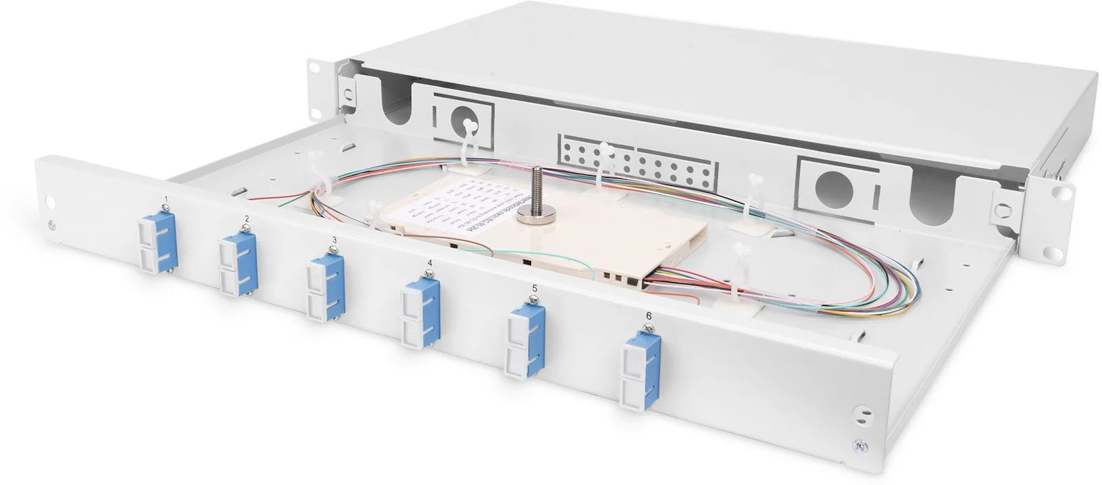 Digitus Fiber Optic Splice Box 1u Equipped 6x Sc Dx Os2 Gray Digitus Fiber Optic Splice Box 1u Equipped 6x Sc Dx Os2 Gray - Image 1