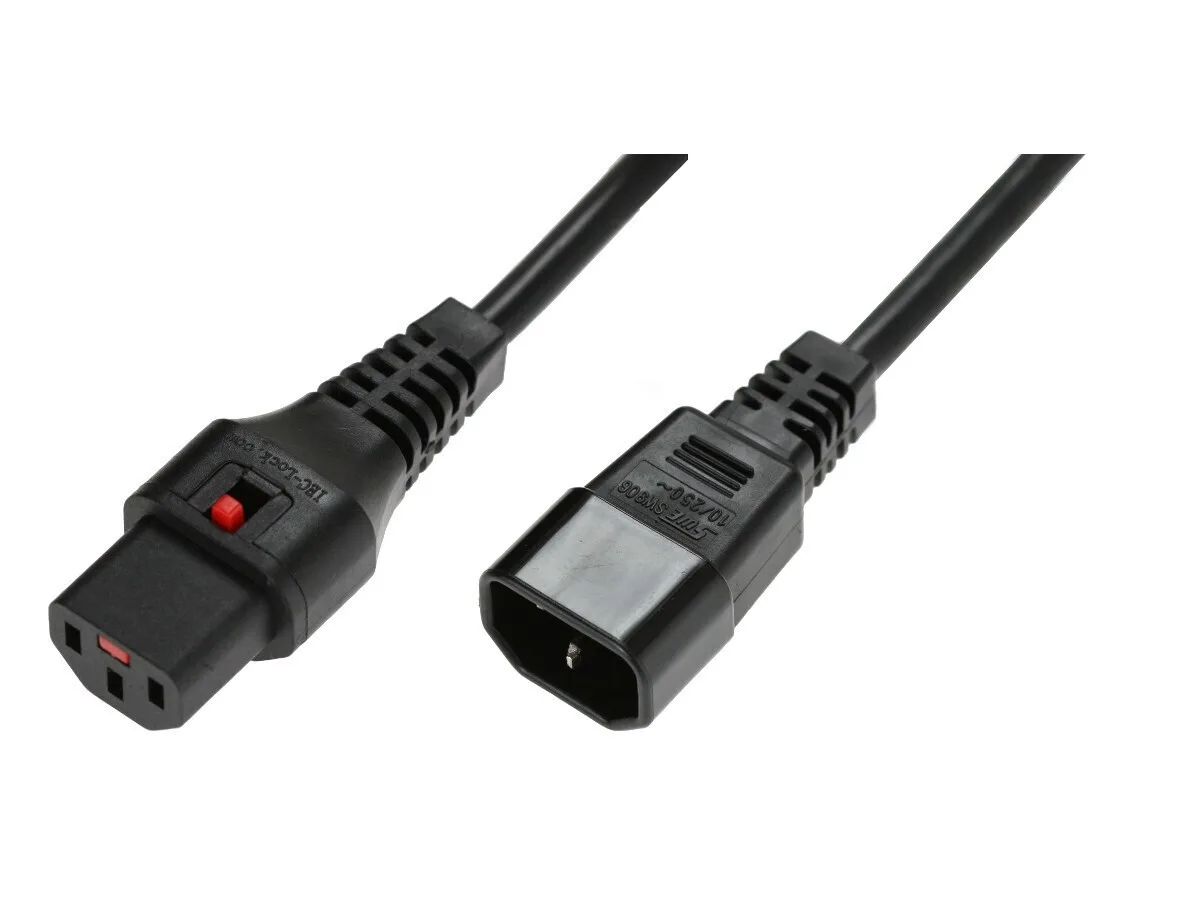 Digitus IEC C14 - IEC C13 Cable 1m Μαύρο IEC-PC1024 Digitus IEC C14 - IEC C13 Cable 1m Μαύρο IEC-PC1024 - Image 1