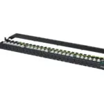 Digitus Patch Panel Unshielded για Rack 0.5U 19" 24 Θυρών cat6 Μαύρο DN-91624U-SL-SH
