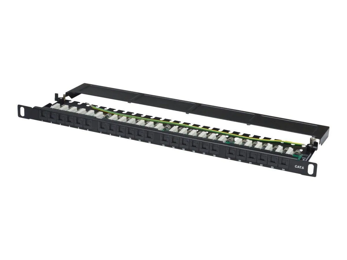 Digitus Patch Panel Unshielded για Rack 0.5U 19" 24 Θυρών cat6 Μαύρο DN-91624U-SL-SH Digitus Patch Panel Unshielded για Rack 0.5U 19" 24 Θυρών cat6 Μαύρο DN-91624U-SL-SH - Image 1