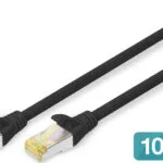 Digitus S/FTP Cat.6a (Gigabit) Καλώδιο Δικτύου Ethernet 5m Μαύρο 10τμχ DK-1644-A-050-BL-10