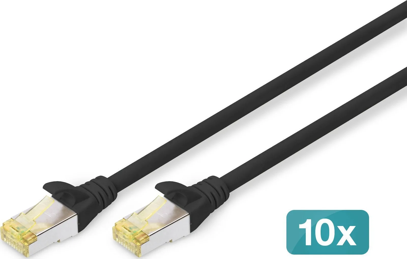 Digitus S/FTP Cat.6a (Gigabit) Καλώδιο Δικτύου Ethernet 5m Μαύρο 10τμχ DK-1644-A-050-BL-10 Digitus S/FTP Cat.6a (Gigabit) Καλώδιο Δικτύου Ethernet 5m Μαύρο 10τμχ DK-1644-A-050-BL-10 - Image 1