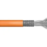 Digitus S/FTP Cat.7 (10Gbps) Καλώδιο Δικτύου Ethernet χωρίς ακροδέκτες 500m Πορτοκαλί DK-1744-VH-5