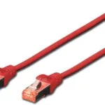 Digitus U/UTP Cat.6 (Gigabit) Καλώδιο Δικτύου Ethernet 0.5m Κόκκινο 10τμχ DK-1644-005-R-10