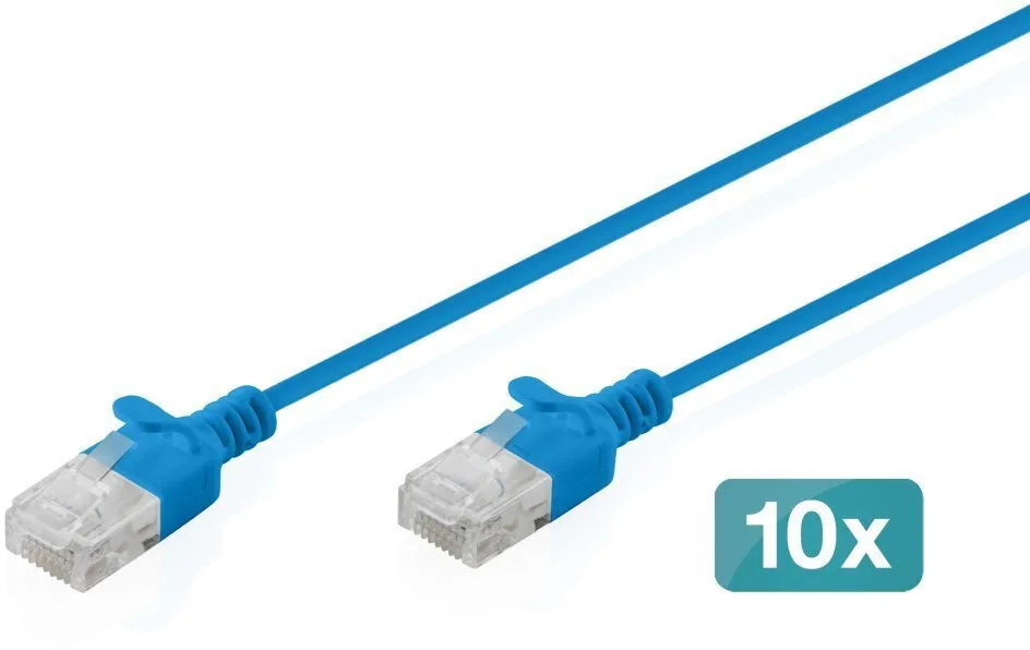 Digitus U/UTP Cat.6 (Gigabit) Καλώδιο Δικτύου Ethernet 10m Μπλε Digitus U/UTP Cat.6 (Gigabit) Καλώδιο Δικτύου Ethernet 10m Μπλε - Image 1