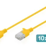 Digitus U/UTP Cat.6 (Gigabit) Καλώδιο Δικτύου Ethernet Κίτρινο