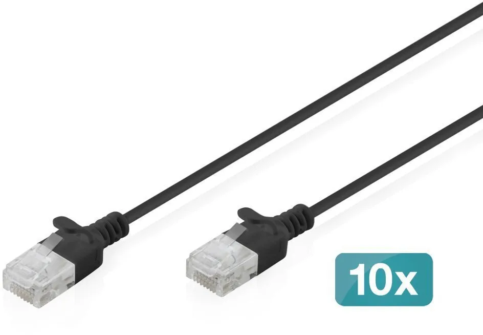 Digitus U/UTP Cat.6 (Gigabit) Καλώδιο Δικτύου Ethernet Μαύρο Digitus U/UTP Cat.6 (Gigabit) Καλώδιο Δικτύου Ethernet Μαύρο - Image 1