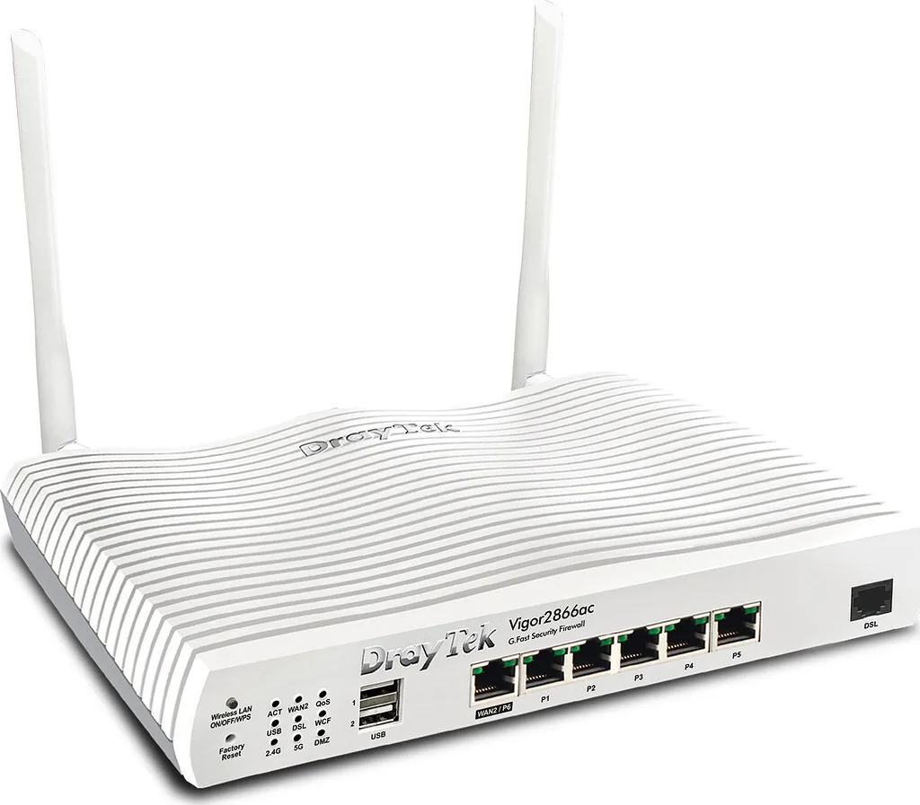 Draytek Vigor 2866Vax Ασύρματο ADSL2+ Modem Router Wi‑Fi 6 με 5 Θύρες Gigabit Draytek Vigor 2866Vax Ασύρματο ADSL2+ Modem Router Wi‑Fi 6 με 5 Θύρες Gigabit - Image 1