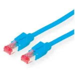 Dtwyler Patchkabel Cat.6 Class E S Ftp Cu 7702 Flex Lsoh Hirose Tm21 Blau 2 M