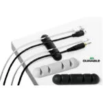 Durable 504037 Clips Οργάνωσης Καλωδίων 2τμχ Μαύρο