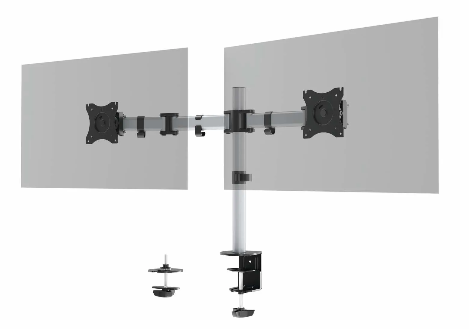 Durable Βάση Γραφείου για 2 Οθόνες έως 27" με Βραχίονα Ασημί (509523) Durable Βάση Γραφείου για 2 Οθόνες έως 27" με Βραχίονα Ασημί (509523) - Image 1