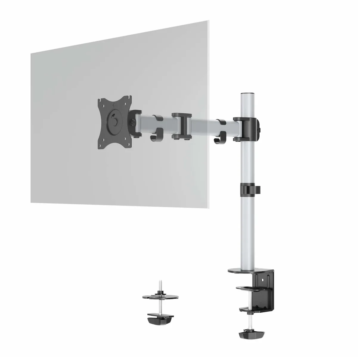 Durable Βάση Γραφείου Οθόνης έως 27" με Βραχίονα Ασημί (509423) Durable Βάση Γραφείου Οθόνης έως 27" με Βραχίονα Ασημί (509423) - Image 1