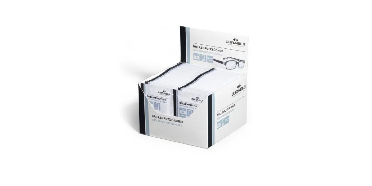Durable Μαντηλάκια Καθαρισμού Γυαλιών 100τμχ Durable Μαντηλάκια Καθαρισμού Γυαλιών 100τμχ - Image 1