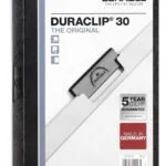 Durable Ντοσιέ με Κλιπ Συνεδρίου για Χαρτί A4 Μαύρο Duraclip 30 220030