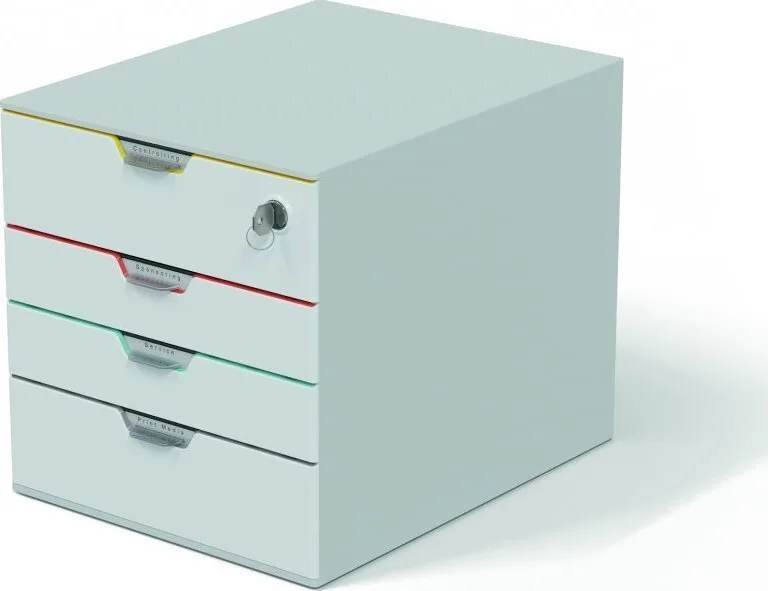 Durable Πλαστικό Συρταράκι Γραφείου 4 Θέσεων Γκρι Varicolor 762627 Durable Πλαστικό Συρταράκι Γραφείου 4 Θέσεων Γκρι Varicolor 762627 - Image 1