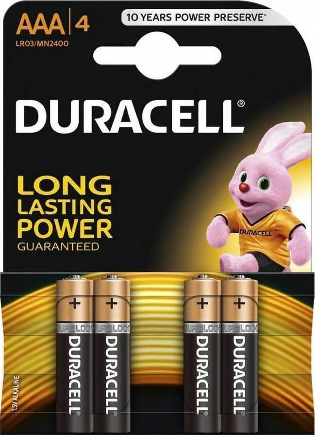 Duracell Αλκαλικές Μπαταρίες AAA 1.5V 4τμχ Duracell Αλκαλικές Μπαταρίες AAA 1.5V 4τμχ - Image 1