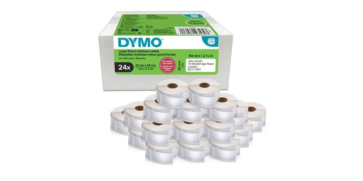 Dymo 2223589 500 Αυτοκόλλητες Ετικέτες σε Ρολό 25x54mm 24τμχ Dymo 2223589 500 Αυτοκόλλητες Ετικέτες σε Ρολό 25x54mm 24τμχ - Image 1