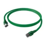 Easylan S/FTP Cat.6a (Gigabit) Καλώδιο Δικτύου Ethernet 0.5m Πράσινο