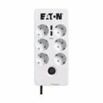 Eaton Πολύπριζο Aσφαλείας 6 Θέσεων με 2 USB-A και Καλώδιο 1.5m PB6TUD