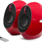 Edifier e25HD Luna HD Αυτοενισχυόμενα Ηχεία με Wi-Fi & Bluetooth 74W (Ζεύγος) Κόκκινα