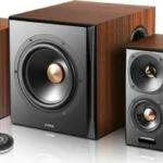 Edifier S360DB Ασύρματα Ηχεία Υπολογιστή 2.1 με Bluetooth και Ισχύ 150W σε Καφέ Χρώμα