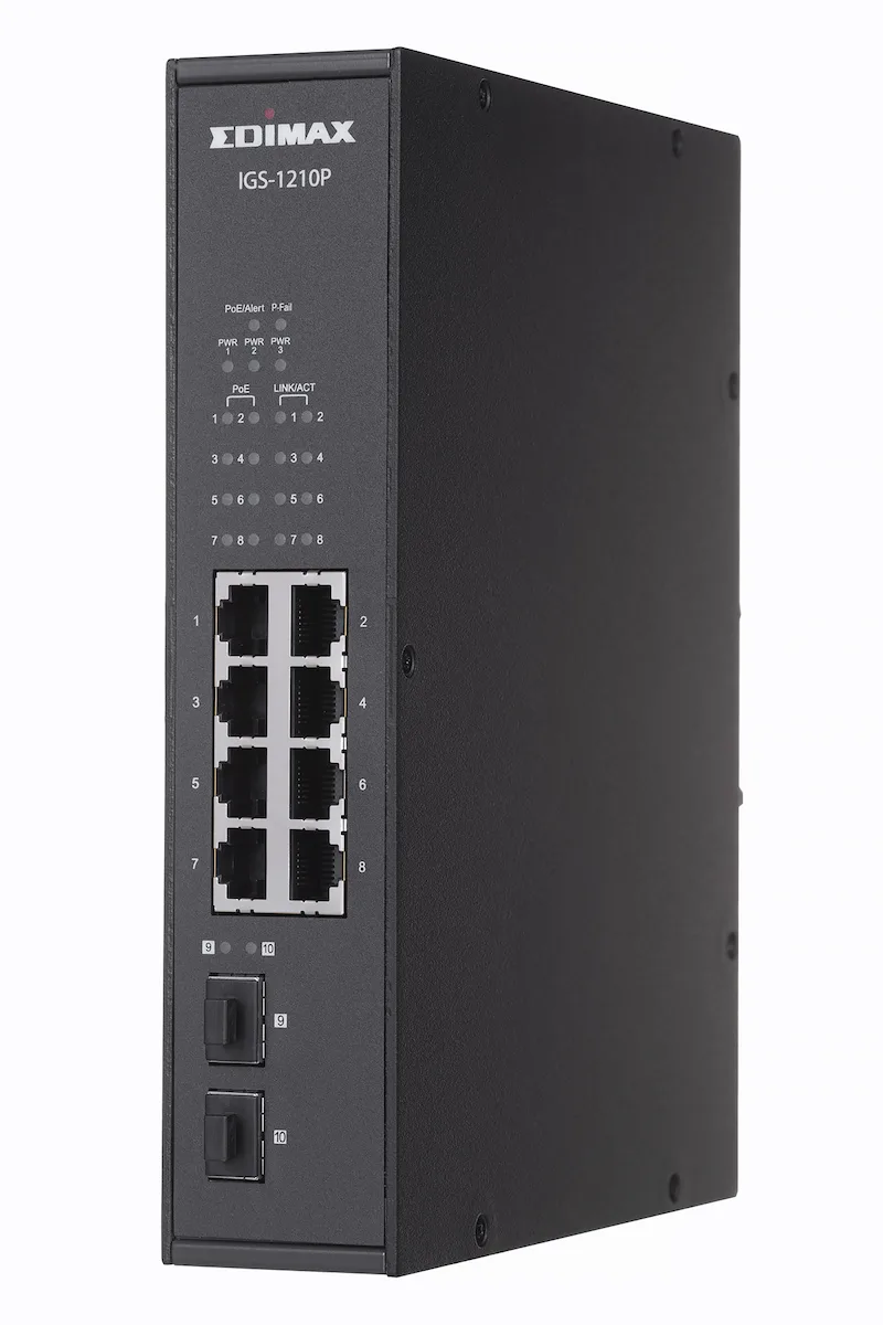 Edimax IGS-1210P Managed L2 PoE Switch με 8 Θύρες Gigabit (1Gbps) Ethernet και 2 SFP Θύρες Edimax IGS-1210P Managed L2 PoE Switch με 8 Θύρες Gigabit (1Gbps) Ethernet και 2 SFP Θύρες - Image 1