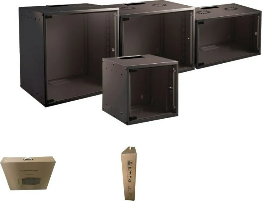 EFB Επιτοίχια Καμπίνα Rack 12U Ασυναρμολόγητη 53.5x45x57.2cm Μαύρο WGB-1912TS.45 EFB Επιτοίχια Καμπίνα Rack 12U Ασυναρμολόγητη 53.5x45x57.2cm Μαύρο WGB-1912TS.45 - Image 1