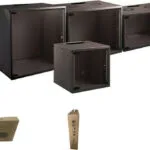 EFB Επιτοίχια Καμπίνα Rack 12U Ασυναρμολόγητη 60x60x53.6cm Μαύρο WGB-1912TS.60
