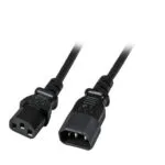 EFB IEC C14 / IEC C13 - IEC C14 / IEC C13 Cable 1m Μαύρο EK503.1
