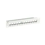 EFB Patch Panel Keystone για Rack 1U 10" 12 Θυρών Λευκό 691826TS