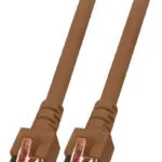 EFB S/FTP Cat.6 (Gigabit) Καλώδιο Δικτύου Ethernet 0.25m Καφέ K5517.0,25