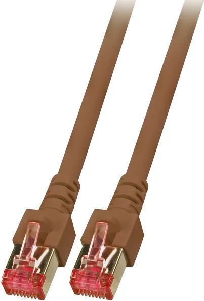 EFB S/FTP Cat.6 (Gigabit) Καλώδιο Δικτύου Ethernet 0.25m Καφέ K5517.0,25 EFB S/FTP Cat.6 (Gigabit) Καλώδιο Δικτύου Ethernet 0.25m Καφέ K5517.0,25 - Image 1