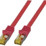 EFB S/FTP Cat.6a (Gigabit) Καλώδιο Δικτύου Ethernet 25m Κόκκινο MK7001.25R
