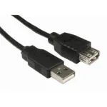 EFB USB 2.0 Cable USB-A male - USB-A female Μαύρο 0.5m K5428SW.0