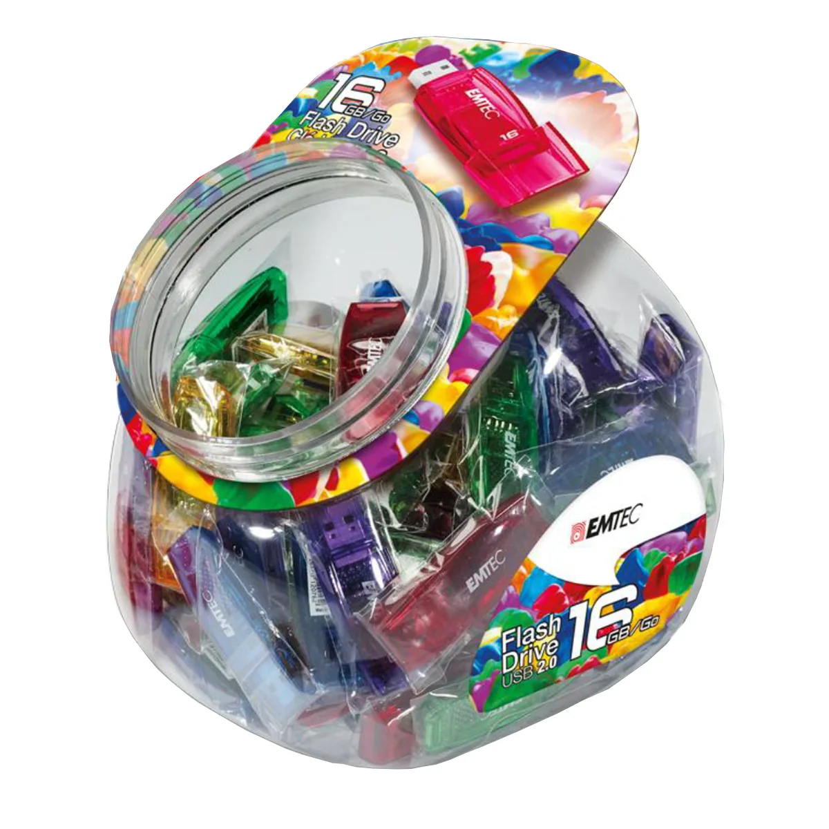 Emtec Usb2.0 C410 16gb Candy Jar 80 Τμχ Ecmmd16gc410jar80 Emtec Usb2.0 C410 16gb Candy Jar 80 Τμχ Ecmmd16gc410jar80 - Image 1