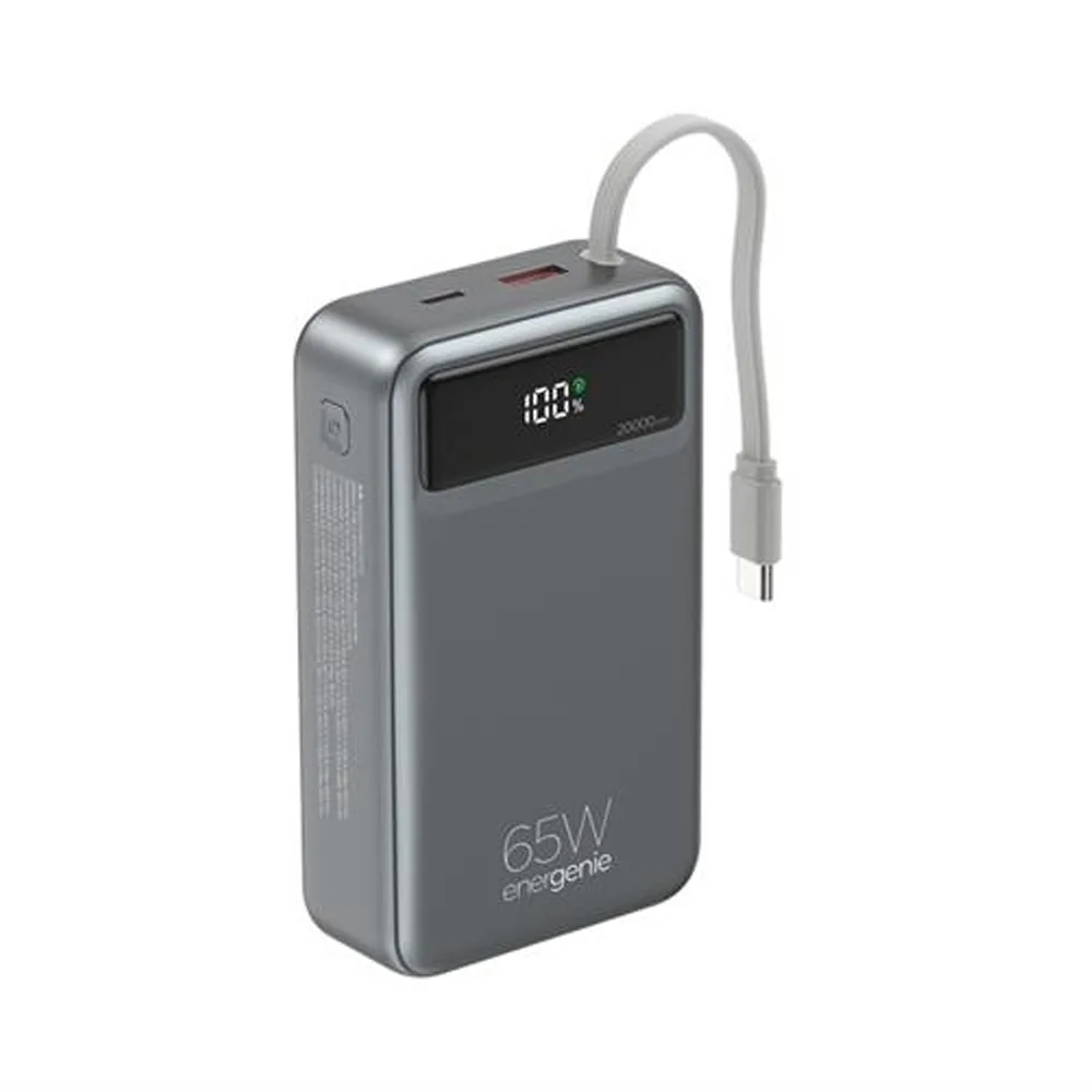 Energenie Fast Power Bank 20000mAh 65W με Θύρα USB-A και Θύρα USB-C Power Delivery / Quick Charge 3.0 Μαύρο Energenie Fast Power Bank 20000mAh 65W με Θύρα USB-A και Θύρα USB-C Power Delivery / Quick Charge 3.0 Μαύρο - Image 1