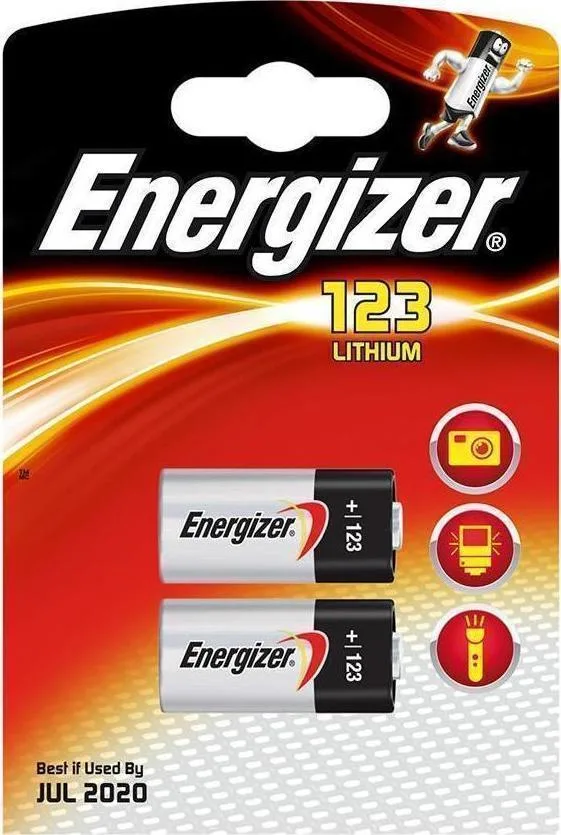 Energizer Lithium Μπαταρίες CR123 3V Μιας Χρήσης (Long Life) 2τμχ Energizer Lithium Μπαταρίες CR123 3V Μιας Χρήσης (Long Life) 2τμχ - Image 1