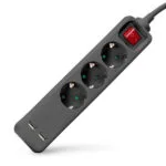Entac Πολύπριζο 3 Θέσεων με USB-A και Καλώδιο 1.5m ESE1.5G3-1.5-SW-USB-B