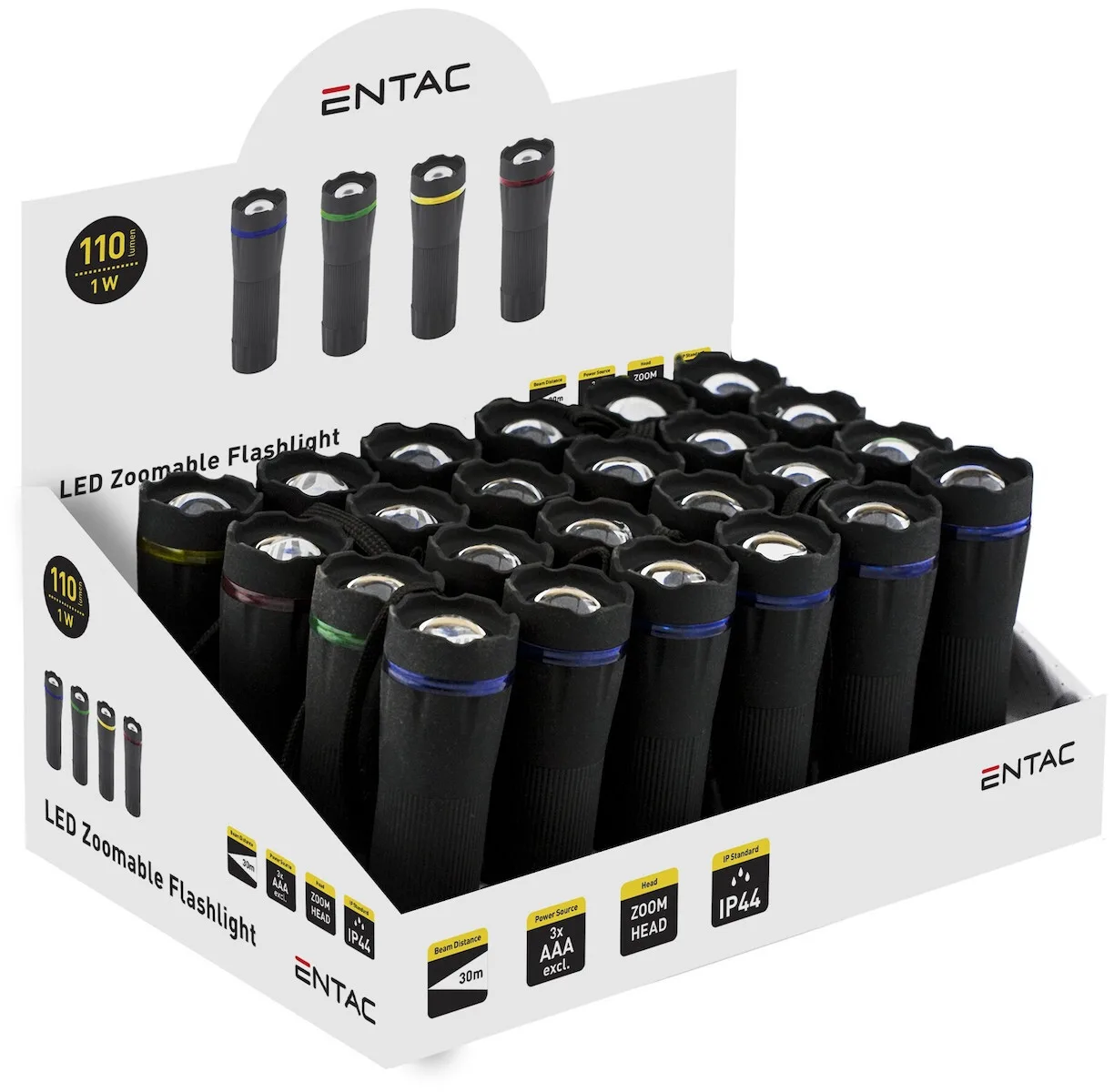 Entac Φακός LED IP44 με Μέγιστη Φωτεινότητα 110lm Efl-zoom-pl 15.007.0020 Entac Φακός LED IP44 με Μέγιστη Φωτεινότητα 110lm Efl-zoom-pl 15.007.0020 - Image 1