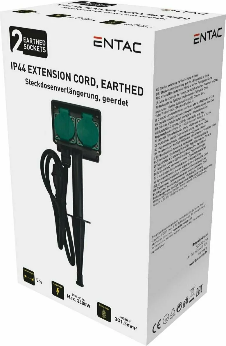 Entac ESE1.5G2-5-IP44S Διπλή Επιδαπέδια Πρίζα Ρεύματος Στεγανή με Καπάκι Μαύρη 2τμχ 15.005.0217 Entac ESE1.5G2-5-IP44S Διπλή Επιδαπέδια Πρίζα Ρεύματος Στεγανή με Καπάκι Μαύρη 2τμχ 15.005.0217 - Image 1