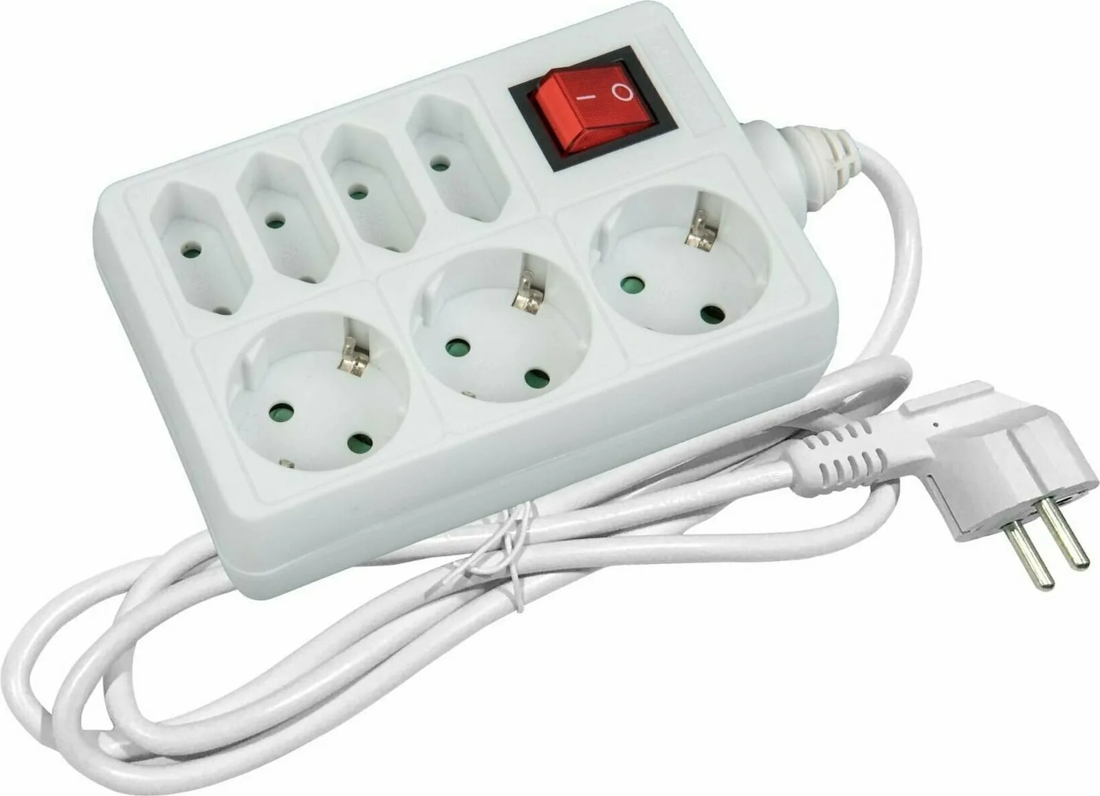 Entac ESE1.5G3X4-1.5-SW Πολύπριζο 7 Θέσεων με Διακόπτη και Καλώδιο 1.5m 15.005.0232 Entac ESE1.5G3X4-1.5-SW Πολύπριζο 7 Θέσεων με Διακόπτη και Καλώδιο 1.5m 15.005.0232 - Image 1