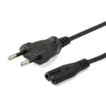 Equip Euro - IEC C7 Cable 3m Μαύρο 112161