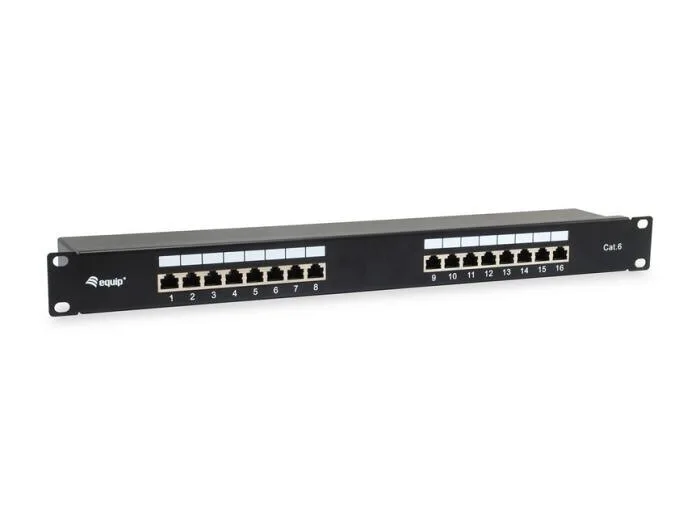 Equip Patch Panel για Rack 1U 19" cat6 Μαύρο 326417 Equip Patch Panel για Rack 1U 19" cat6 Μαύρο 326417 - Image 1